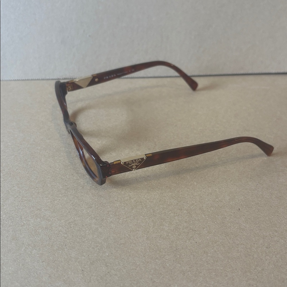 Authentic Prada Tortoise Shell Rectangular Glasse… - image 3